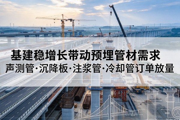 上杭基建稳增长带动预埋监测管材需求，声测管、沉降板、注浆管订单持续放量